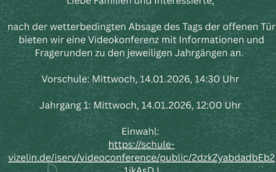 Einladung zur Videokonferenz am 14.01.26